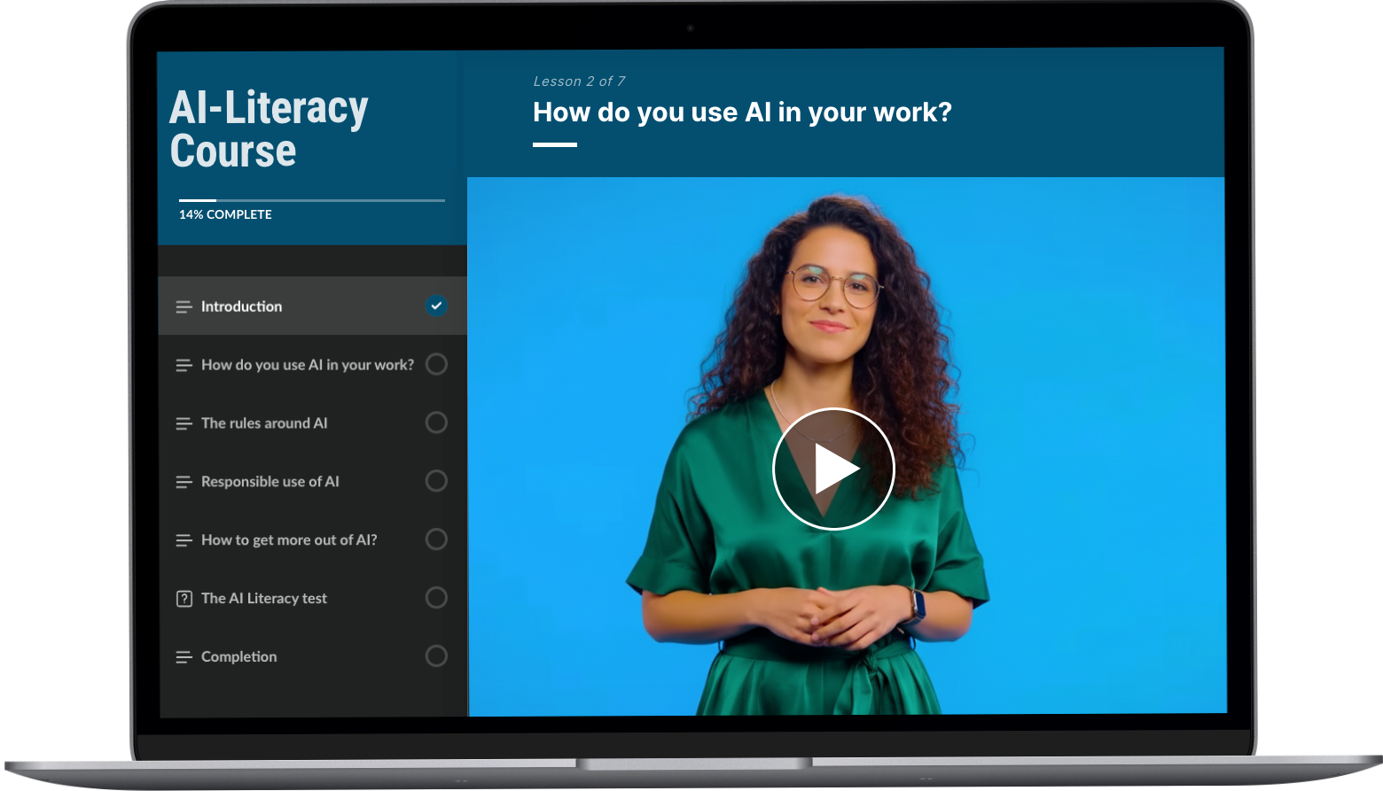 AI Literacy Course on MacBook